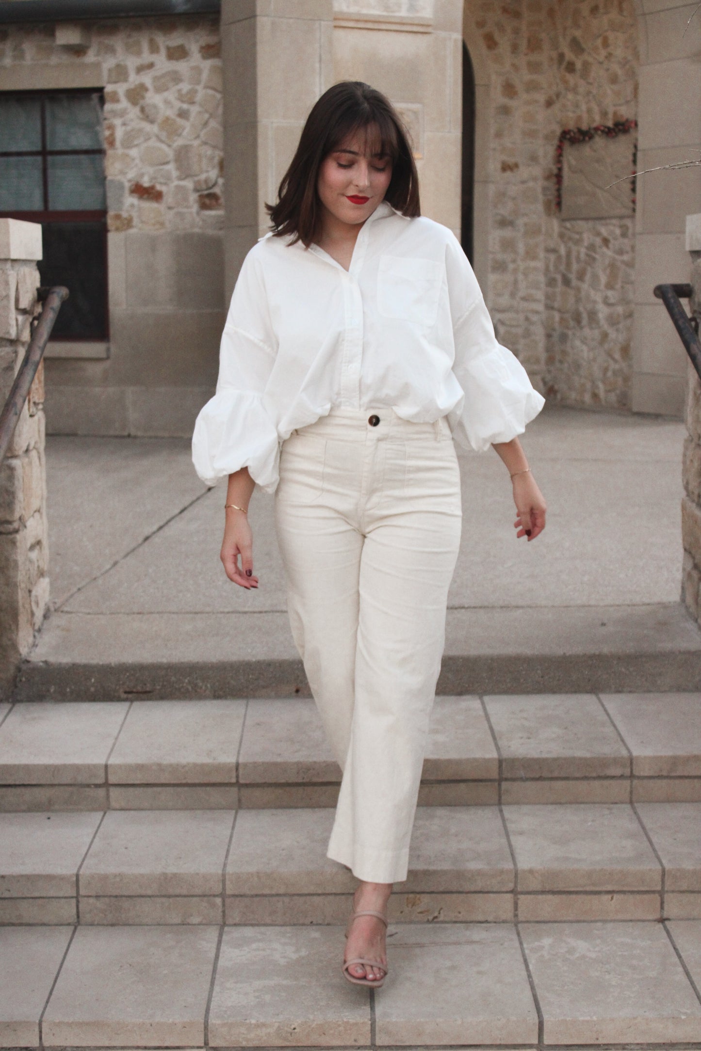Wide Leg Cropped Pant