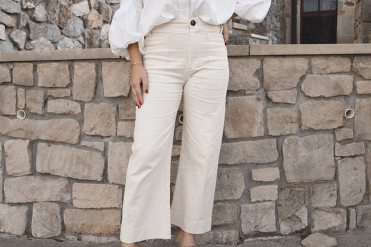 Wide Leg Cropped Pant